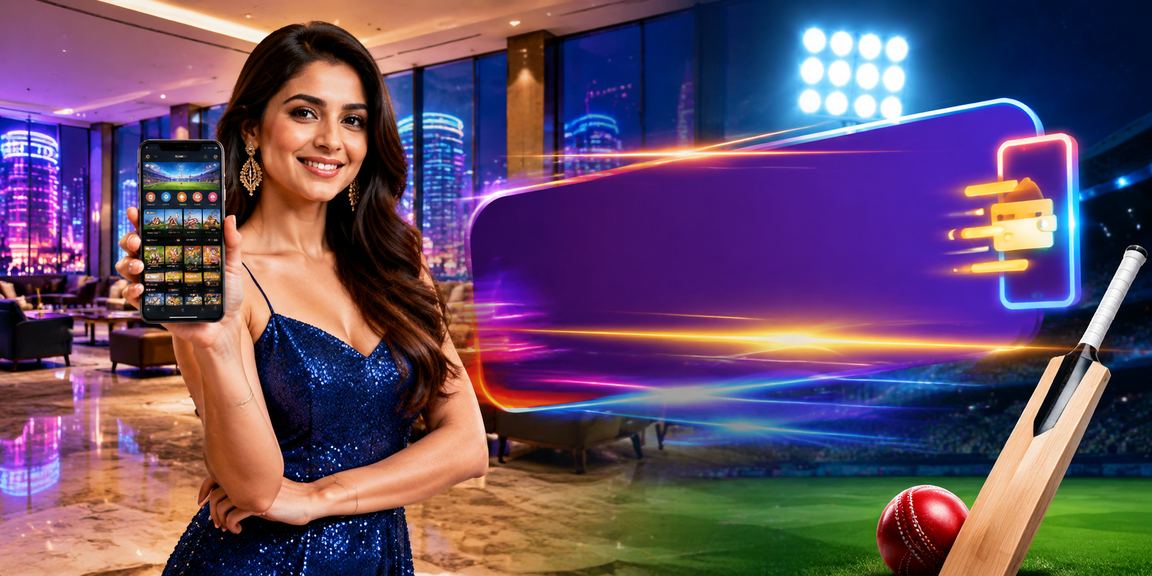 Betting scene in Delhi Connaught Place with cricket focus and neon lights